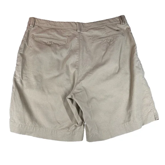 Tommy Bahama Shorts Mens 38 Khaki Beige Stretch Classic Chino Flat Front Casual - Picture 2 of 11